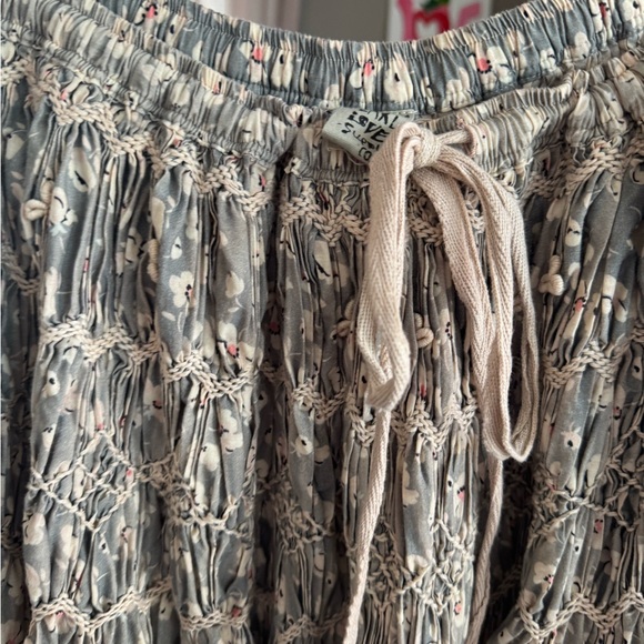 Magnolia Pearl Dresses & Skirts - Magnolia Pearl Blue Floral Maxi Skirt *firm price*